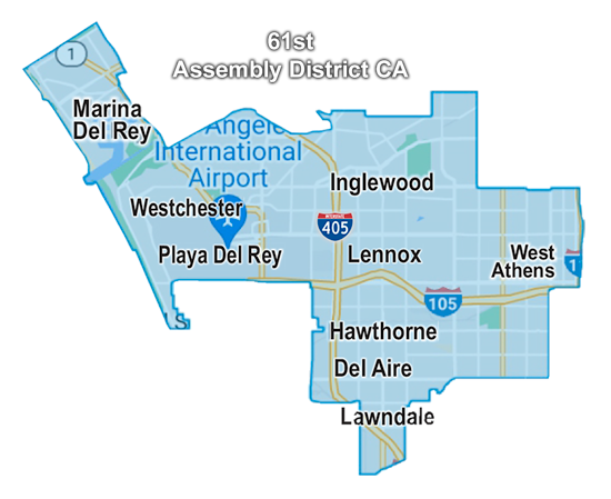 61st District Map CA
